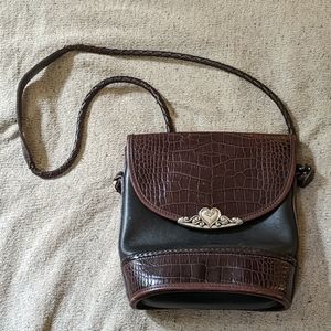 Brighton Crossbody Bag Vintage Black-Chocolate